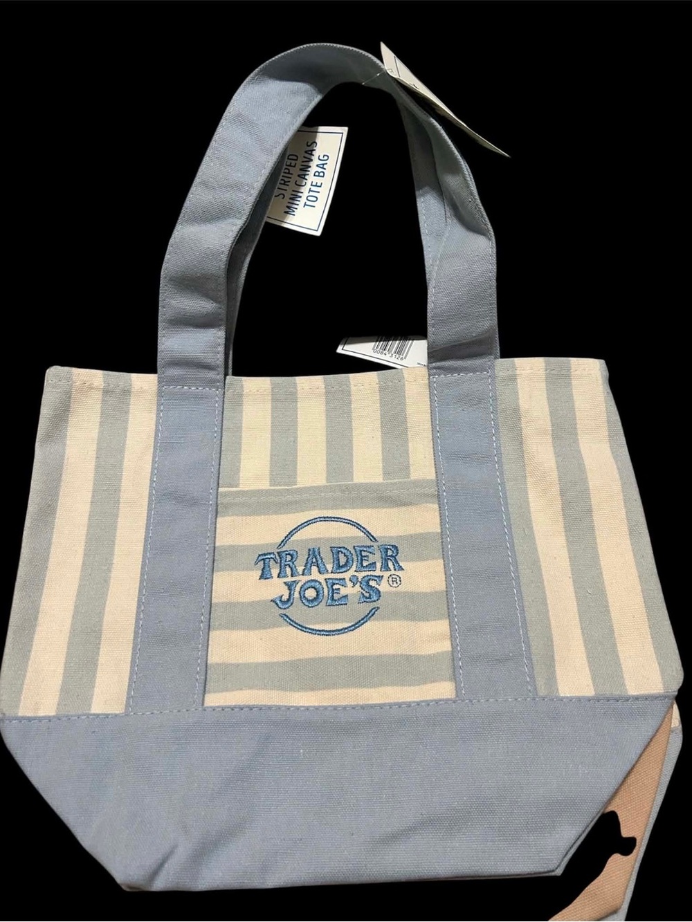 Trader Joes Stripes Mini Tote